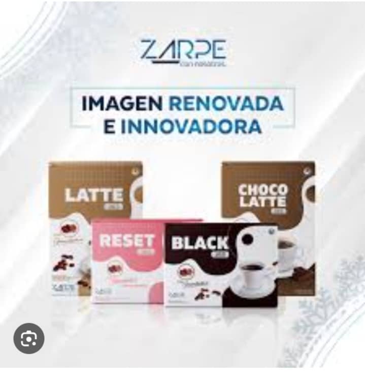 Cafe latte, reset, black