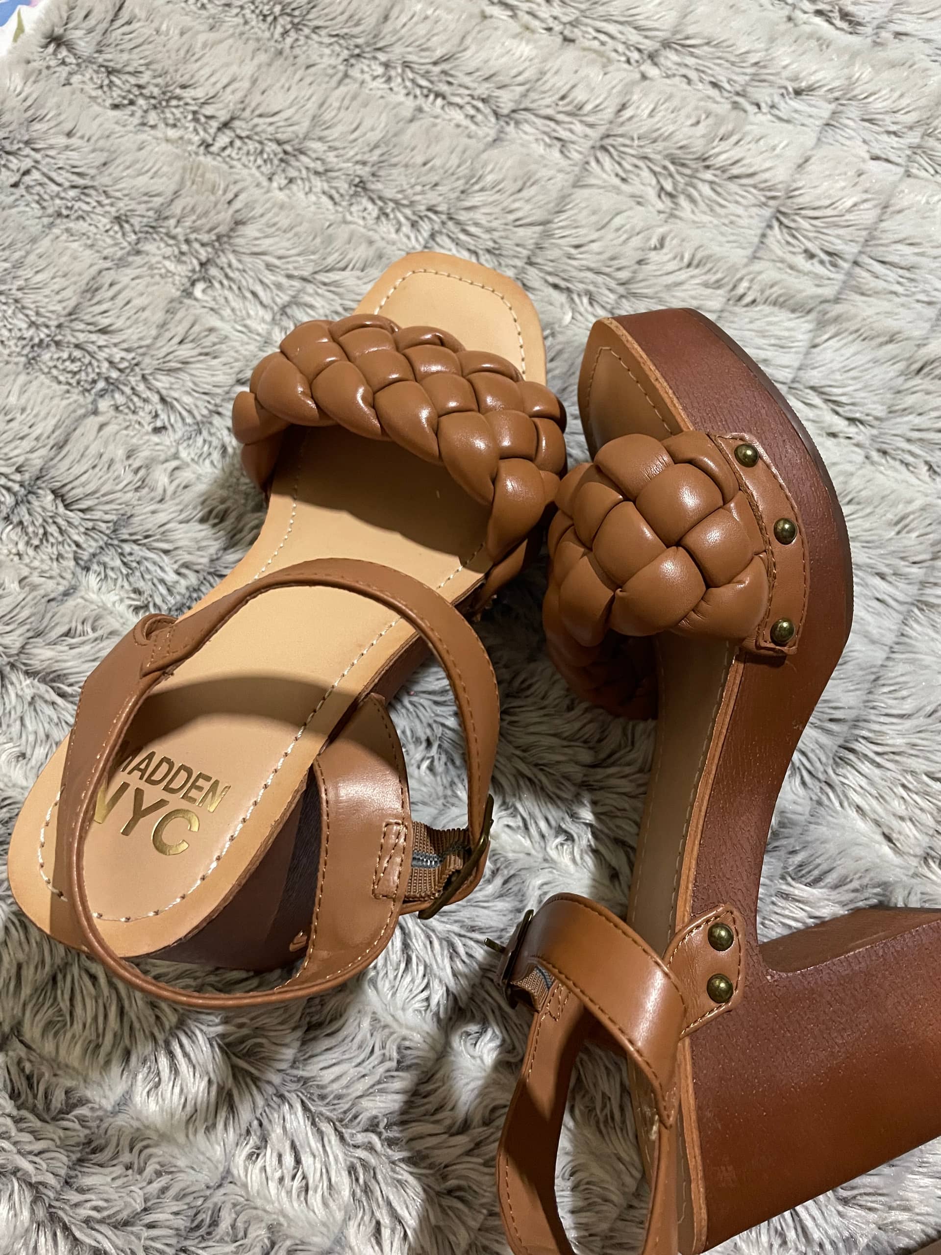 Sandalias altas talla 8 seminuevas