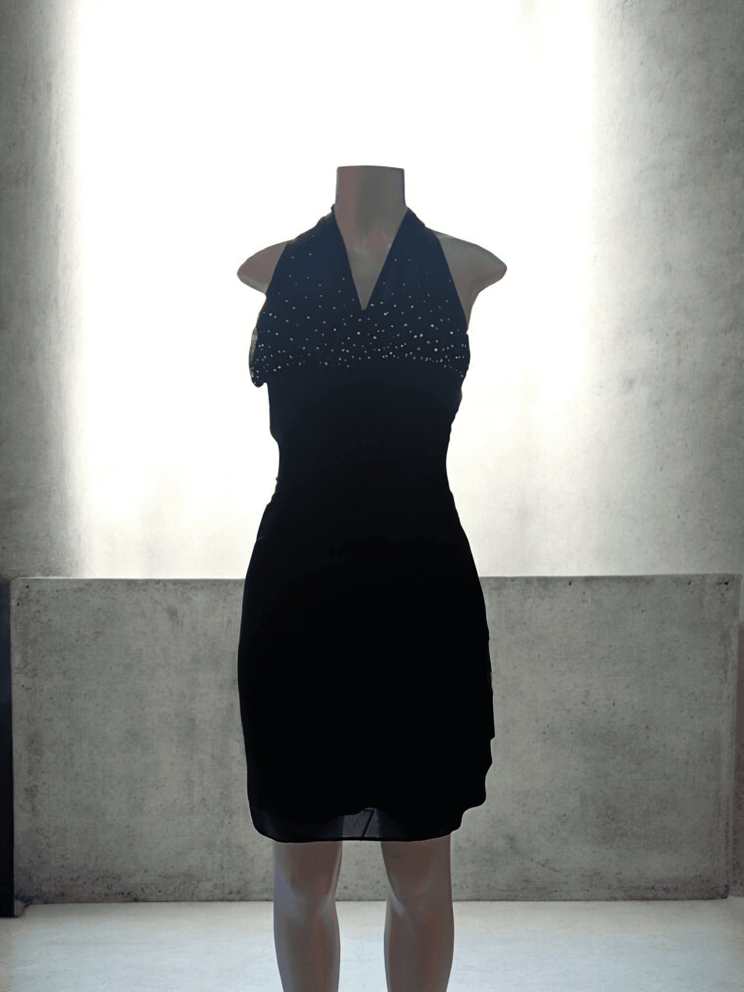 Vestido Negro con Brillos