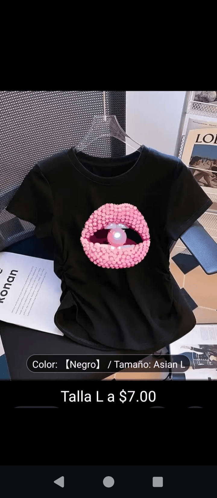 Camiseta con labios