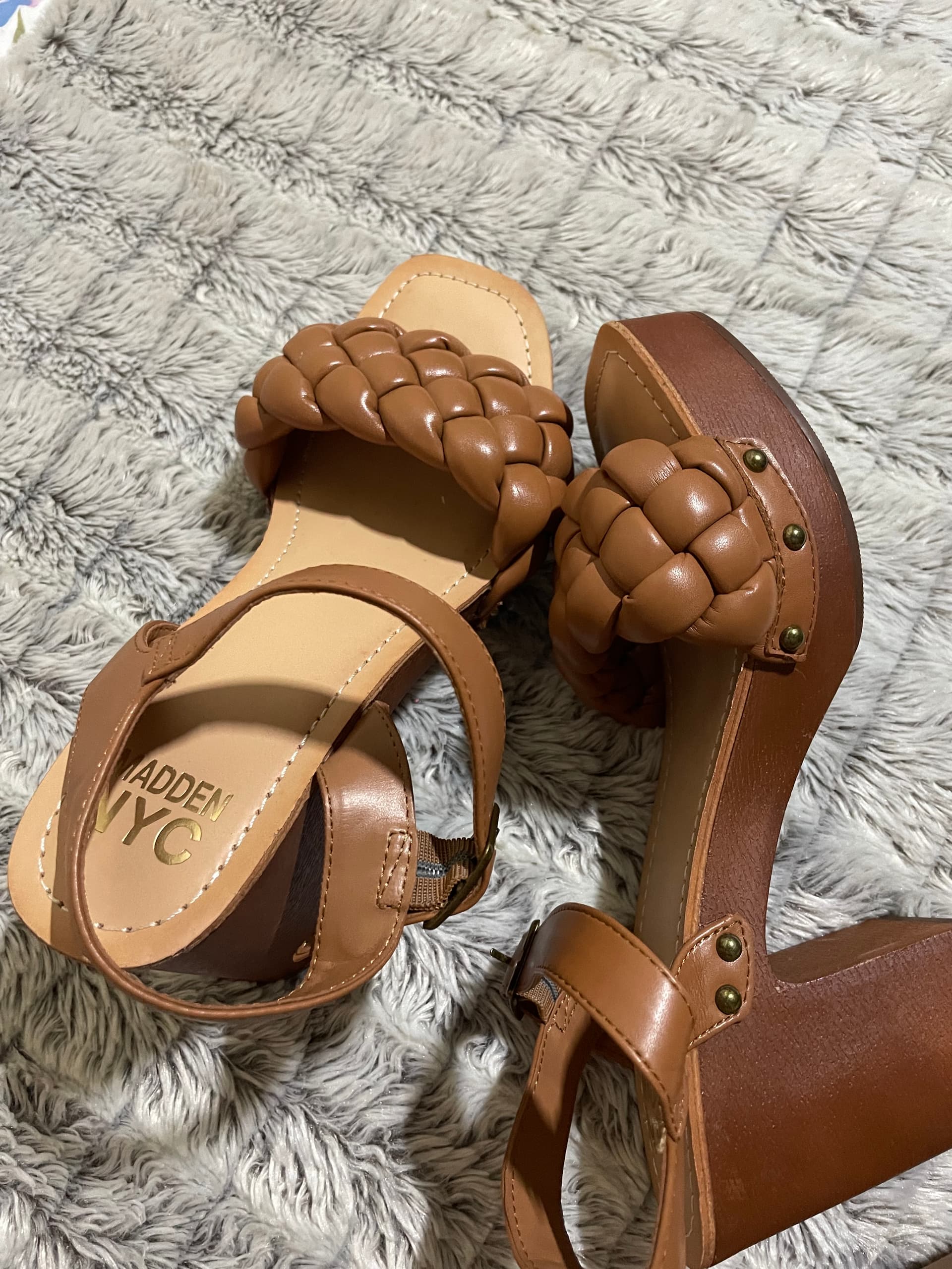 Sandalias altas talla 8 seminuevas