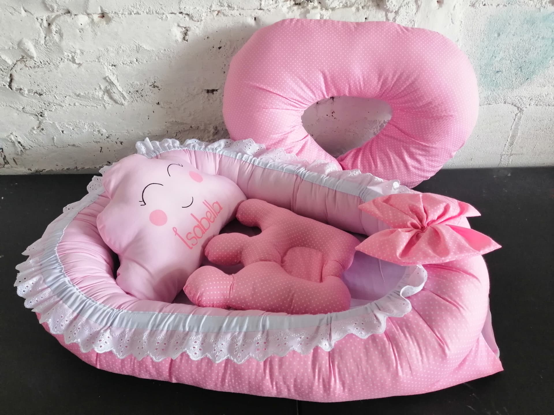 Set de nidito y almohada de lactancia