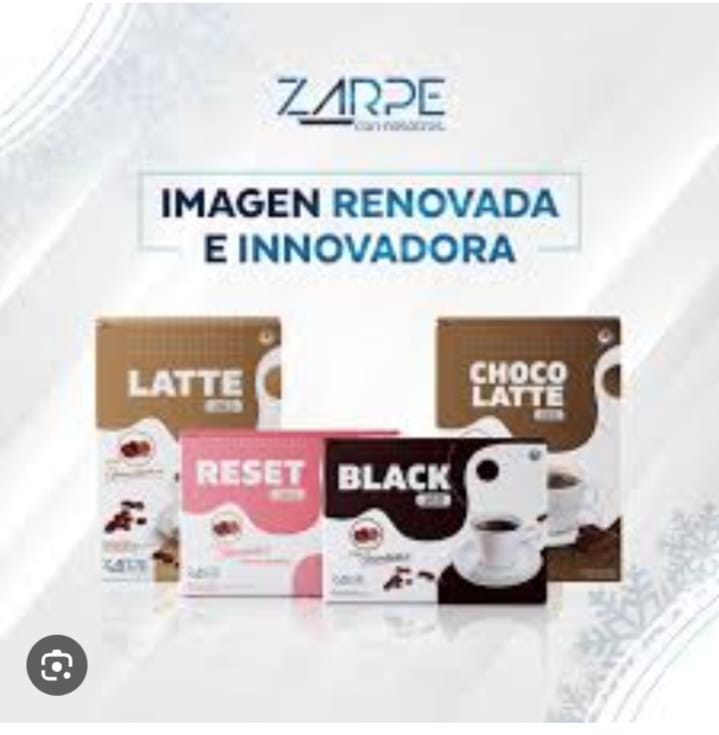 Cafe latte, reset, black