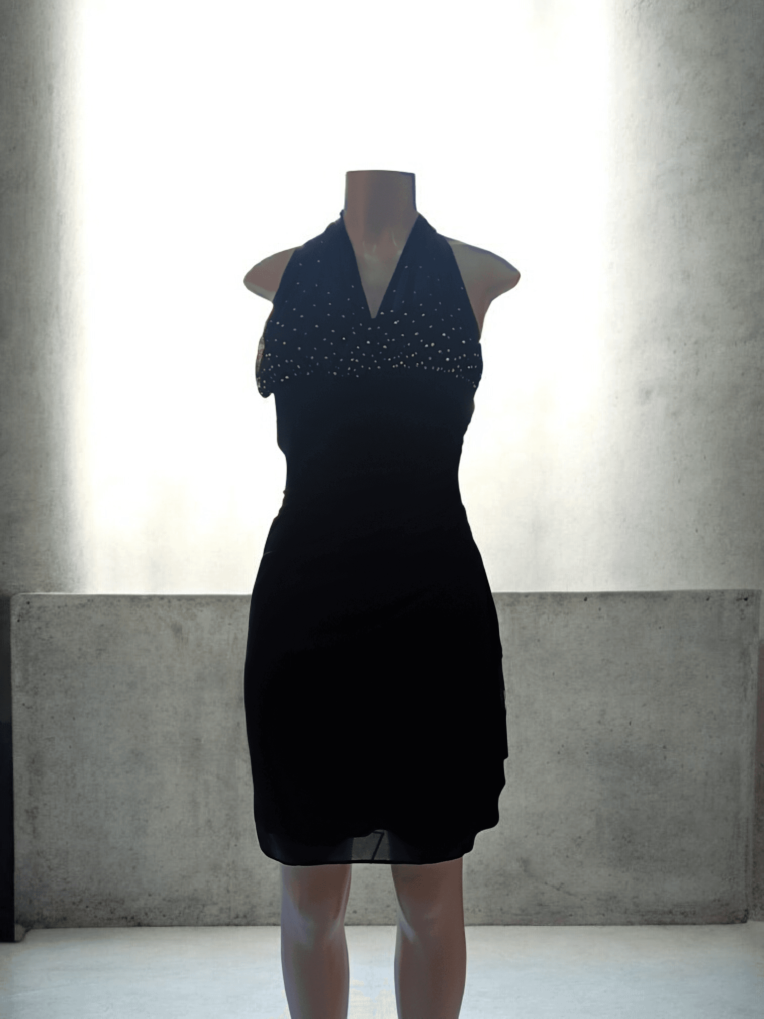 Vestido Negro con Brillos