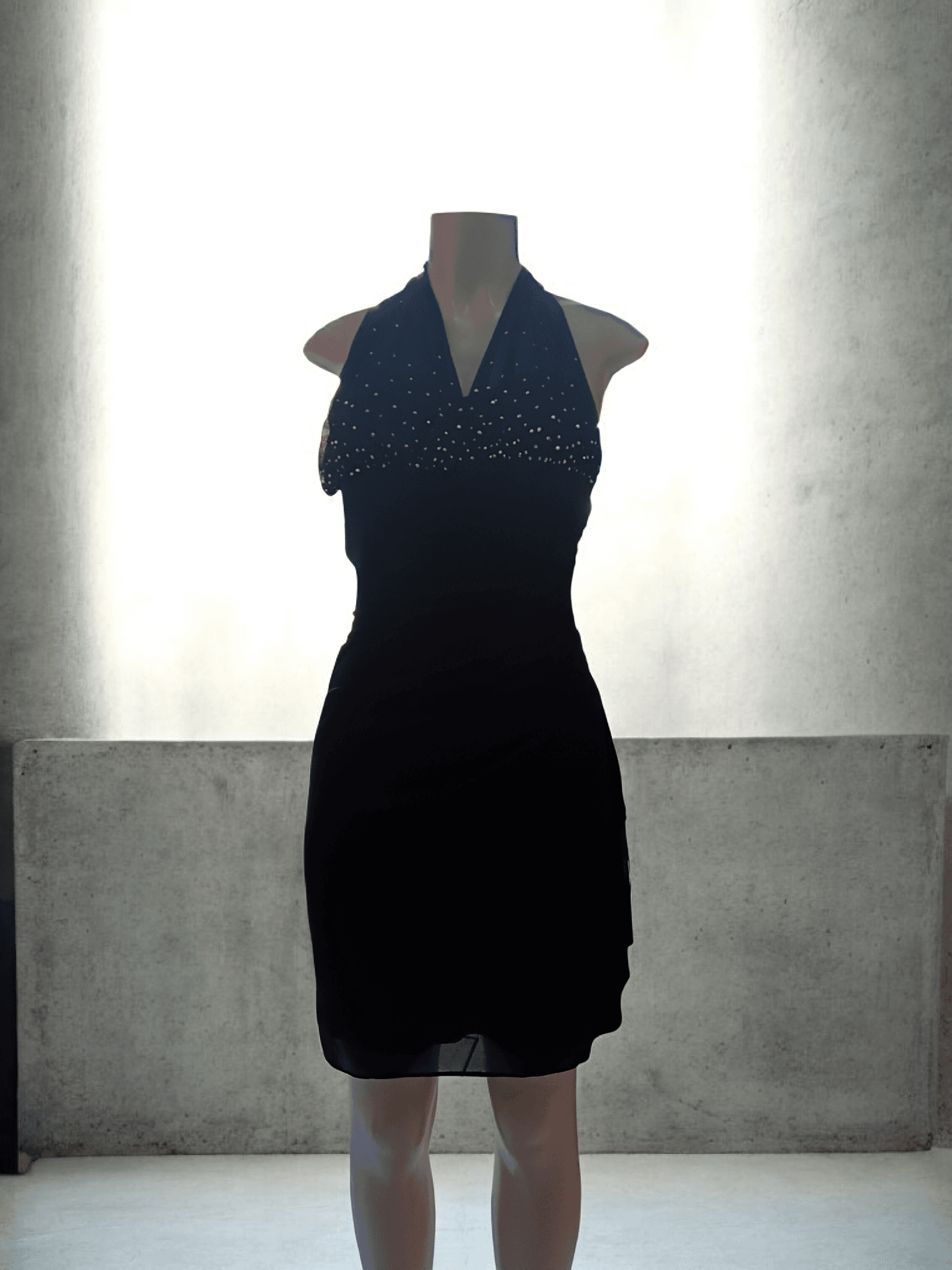 Vestido Negro con Brillos