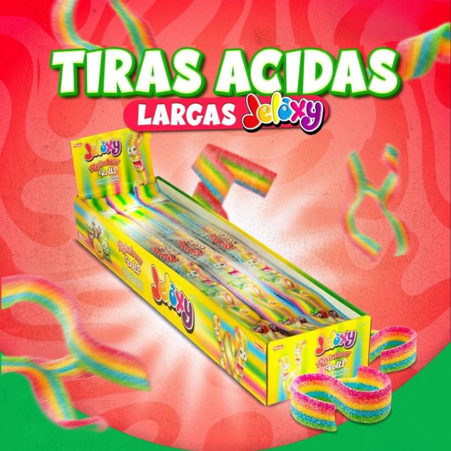 Tiras ácidas arcoíris