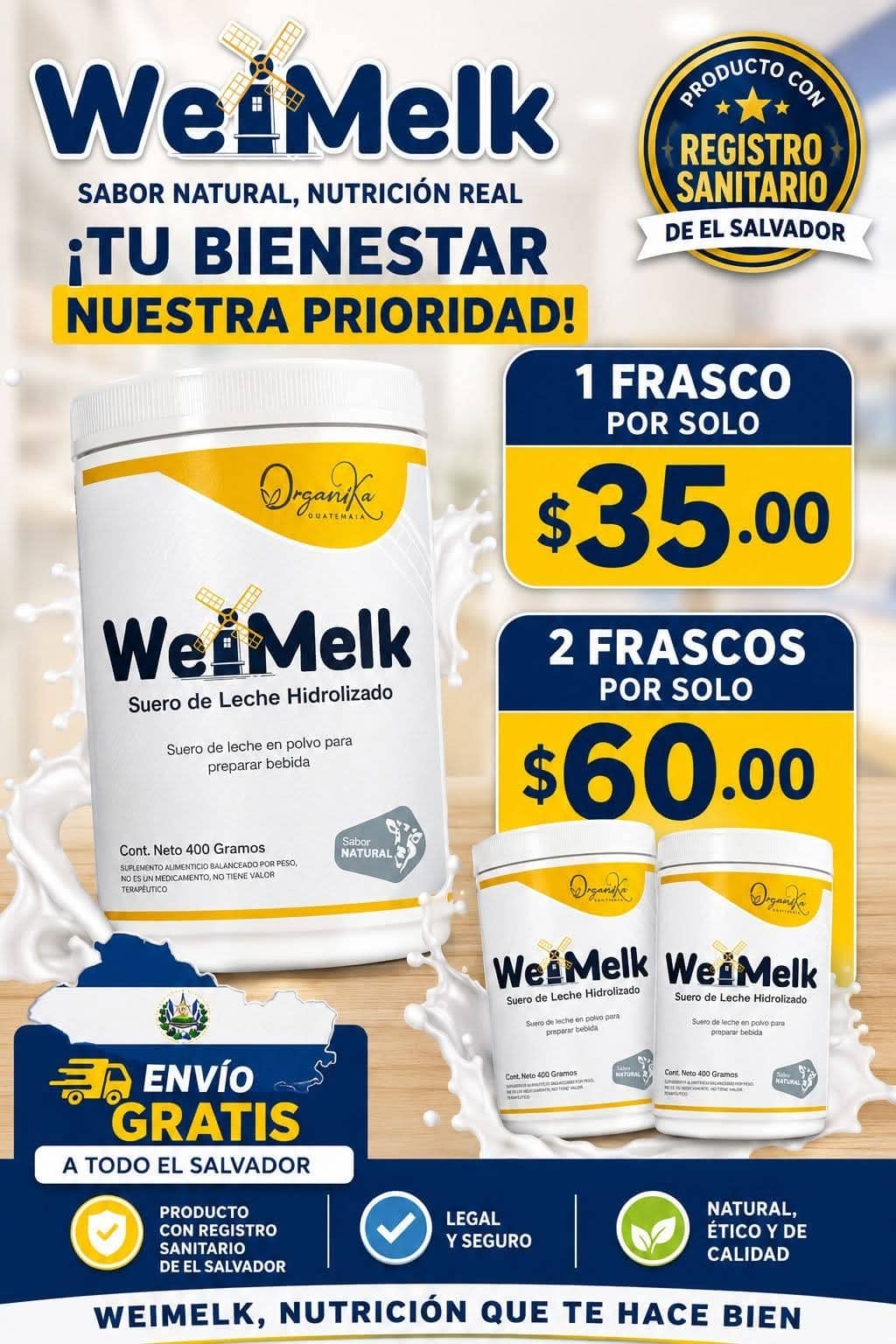 WeiMelk Suero de Leche