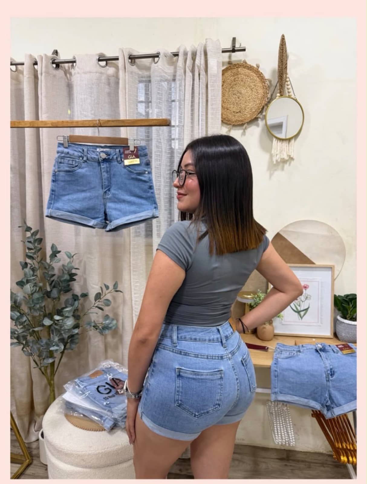 Short de mezclilla