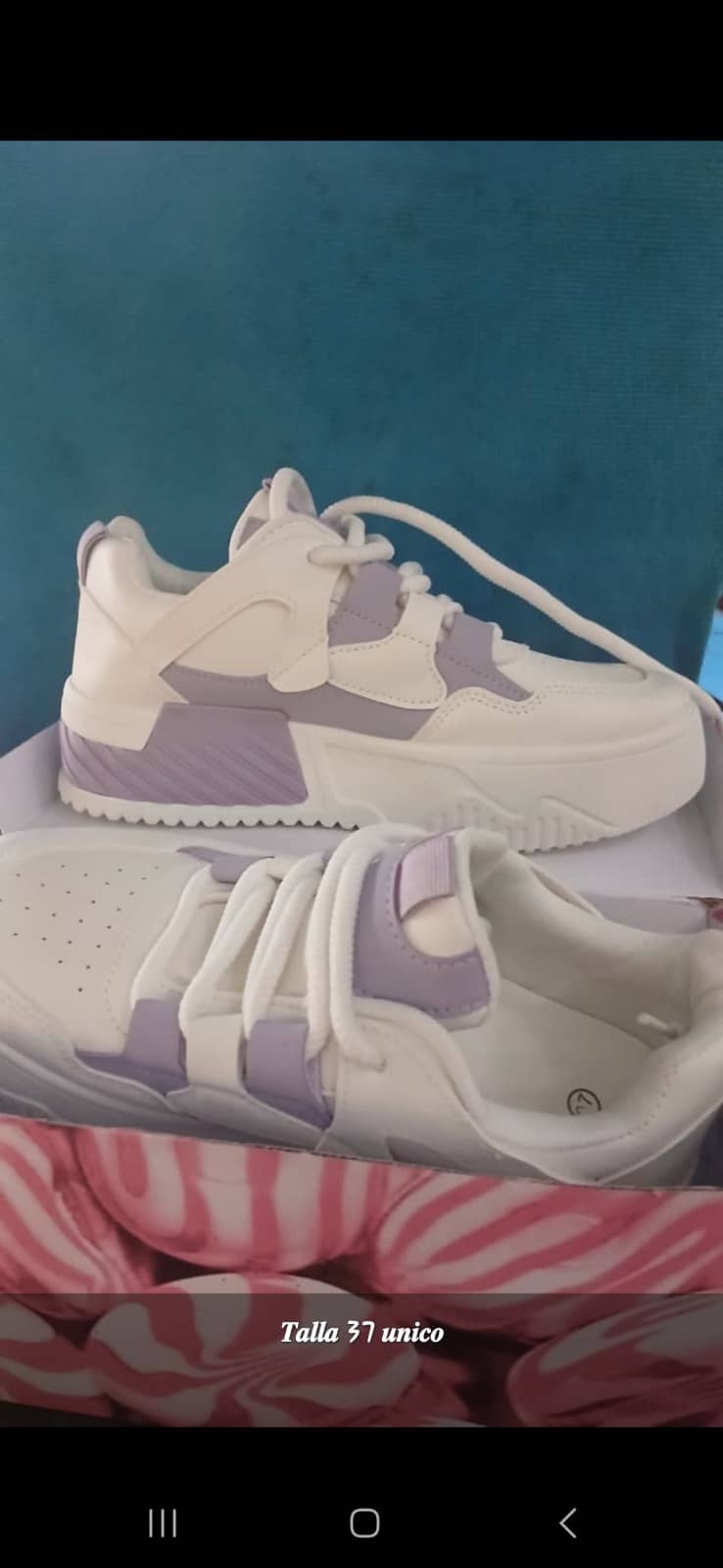 Tenis Deportivos Blanco Lila