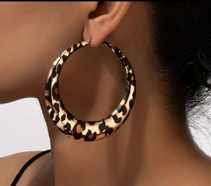 Aretes Aros Animal Print