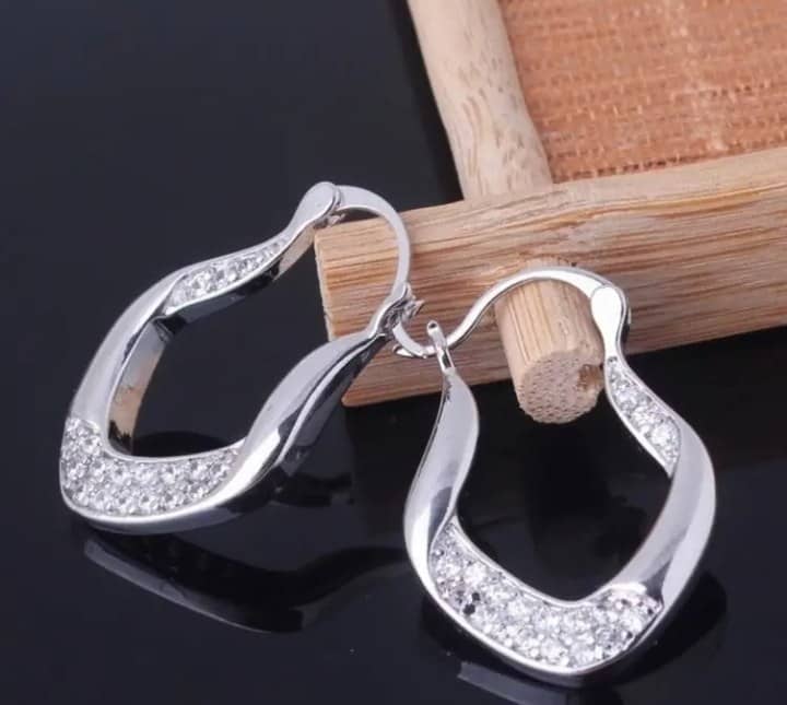 Aretes de Plata Ondulados