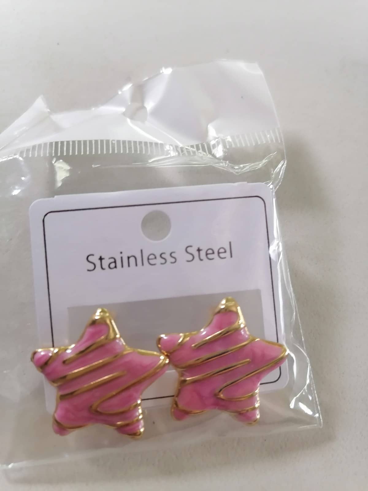 Aretes de Estrella Rosados