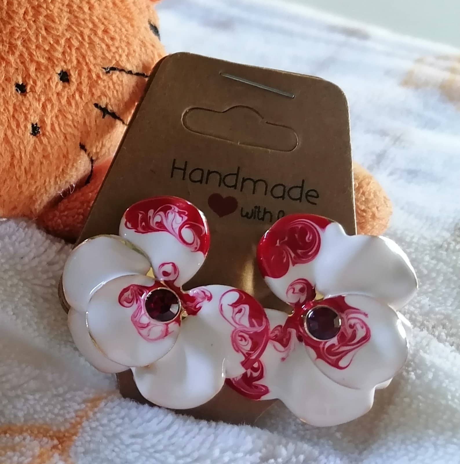 Aretes de Flor Blanca