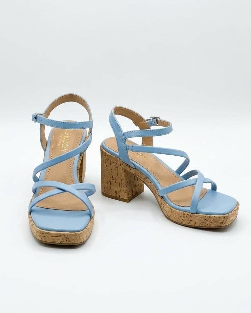 Sandalias de Plataforma Azules