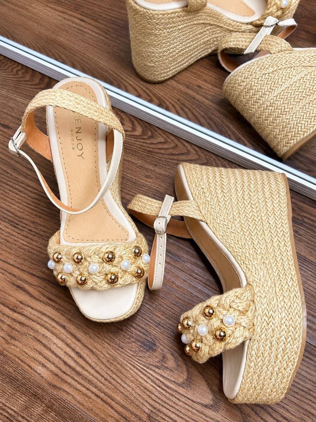 Sandalias de Plataforma Tejidas