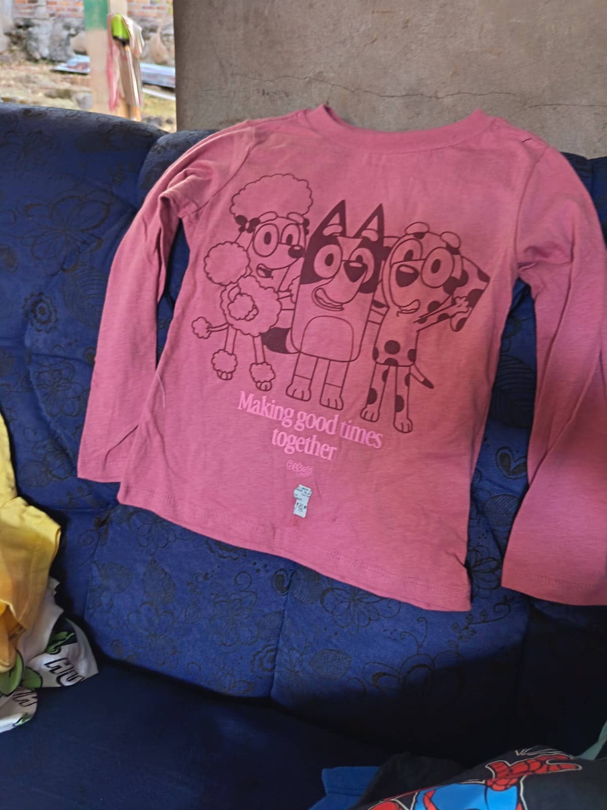 Camiseta manga larga rosada