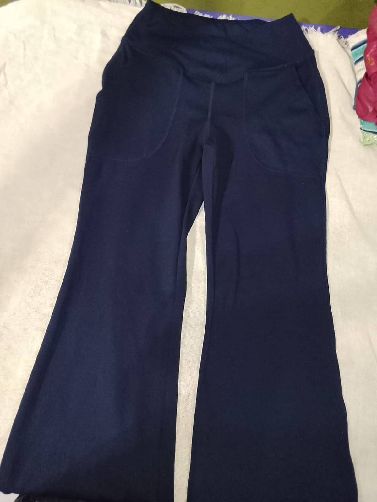 Pantalón de Tela Azul Marino