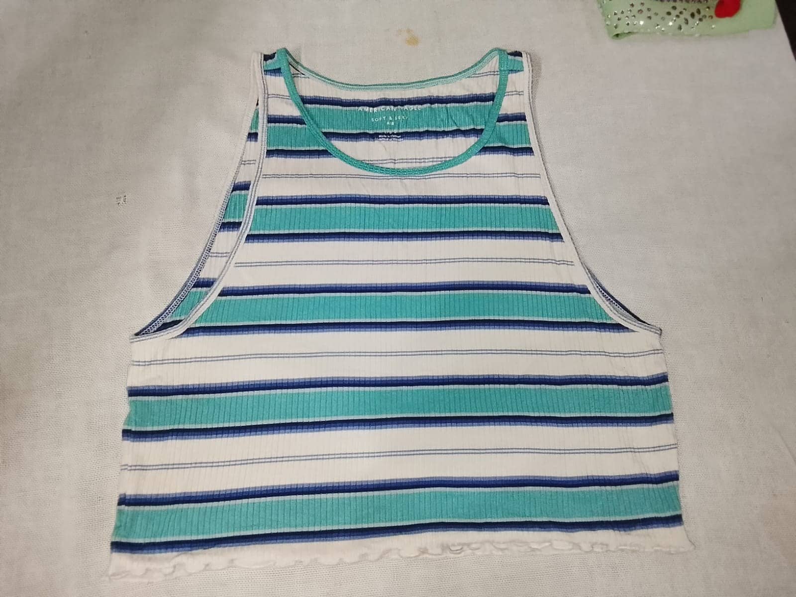 Blusa sin mangas a rayas