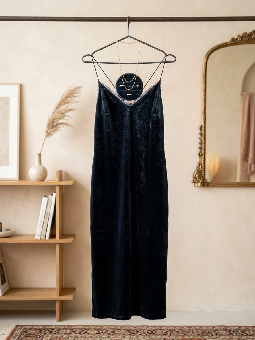 Vestido negro de tirantes