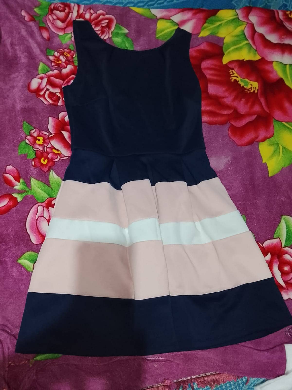 Vestido Rayas Tricolor