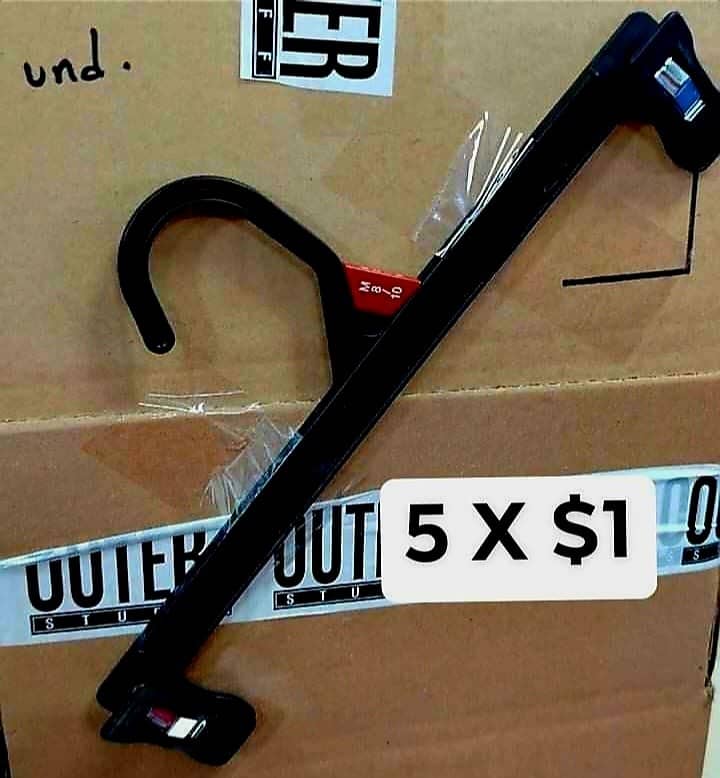¡5 X $1 Ganchos para pantalones, ropa interior, ropa deportiva y ropa delicada 10, 12 y 14 pulgadas!