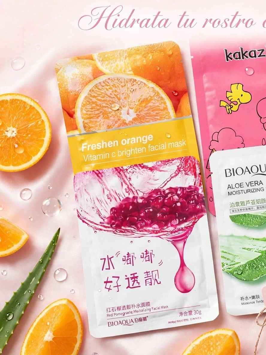 Mascarilla Facial Naranja Vitamina C