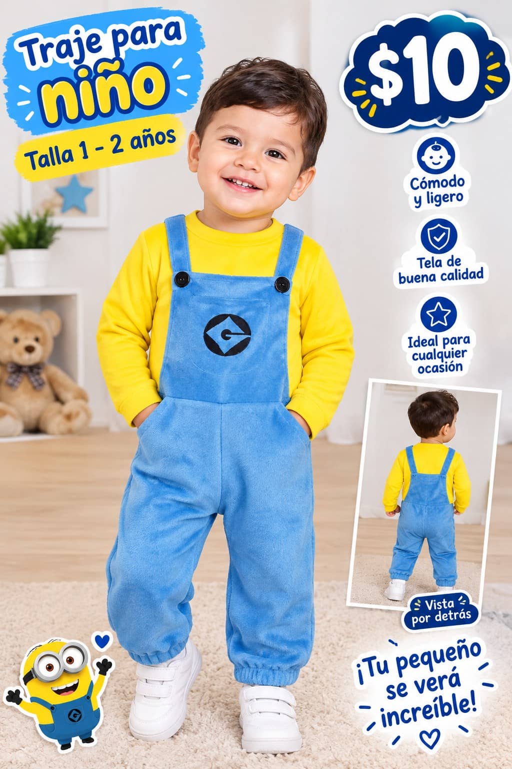 Traje para niño Minion