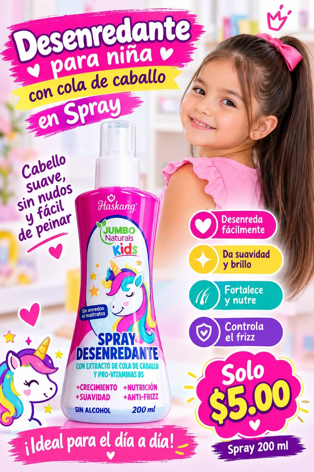 Spray Desenredante Jumbo Naturals Kids