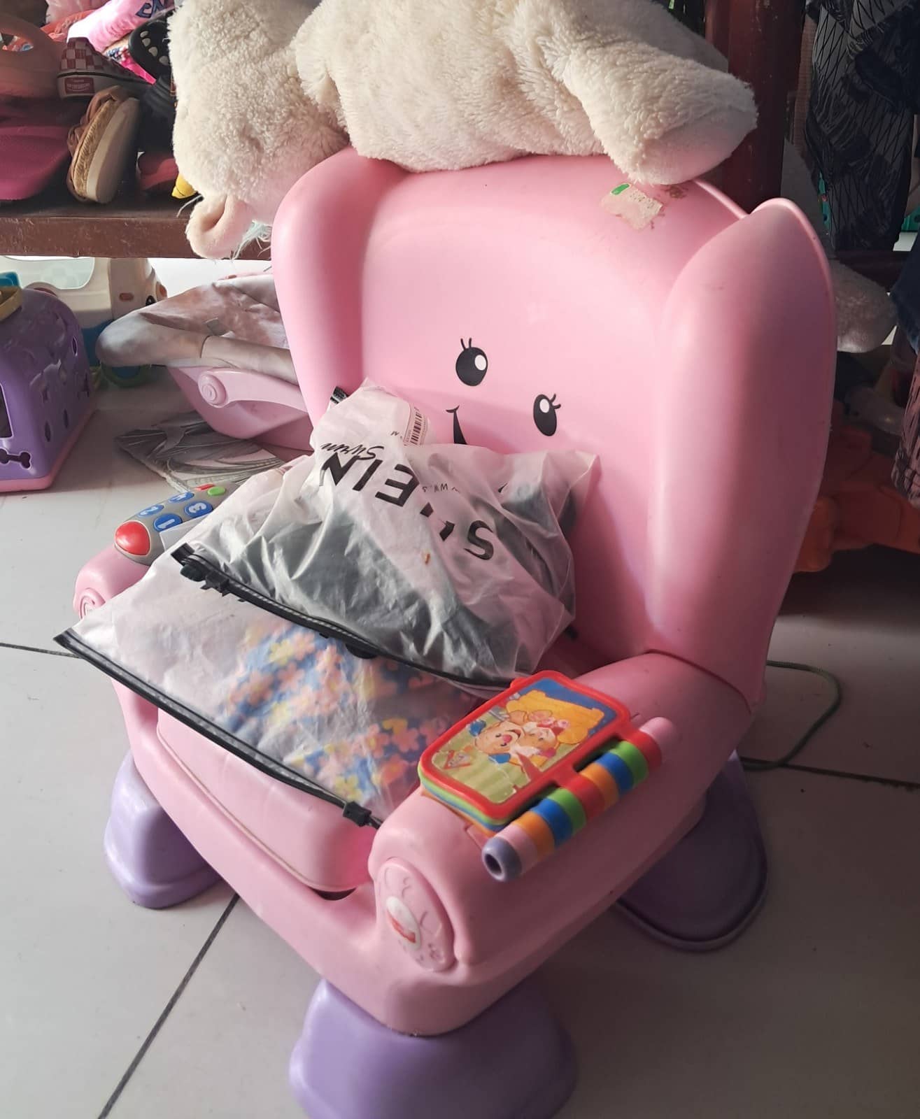Silla Infantil Elefante Rosa