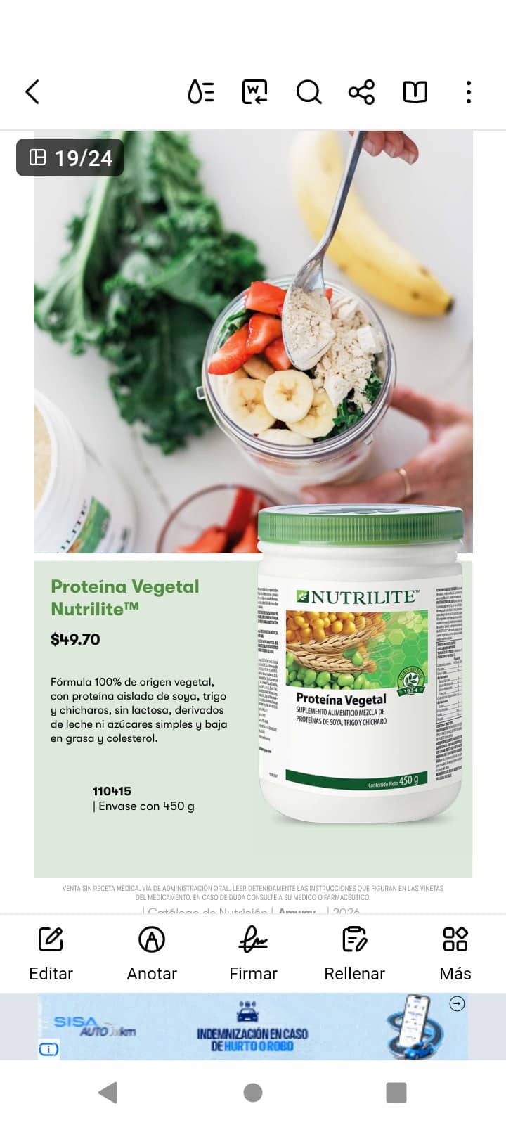 Proteína Vegetal Nutrilite