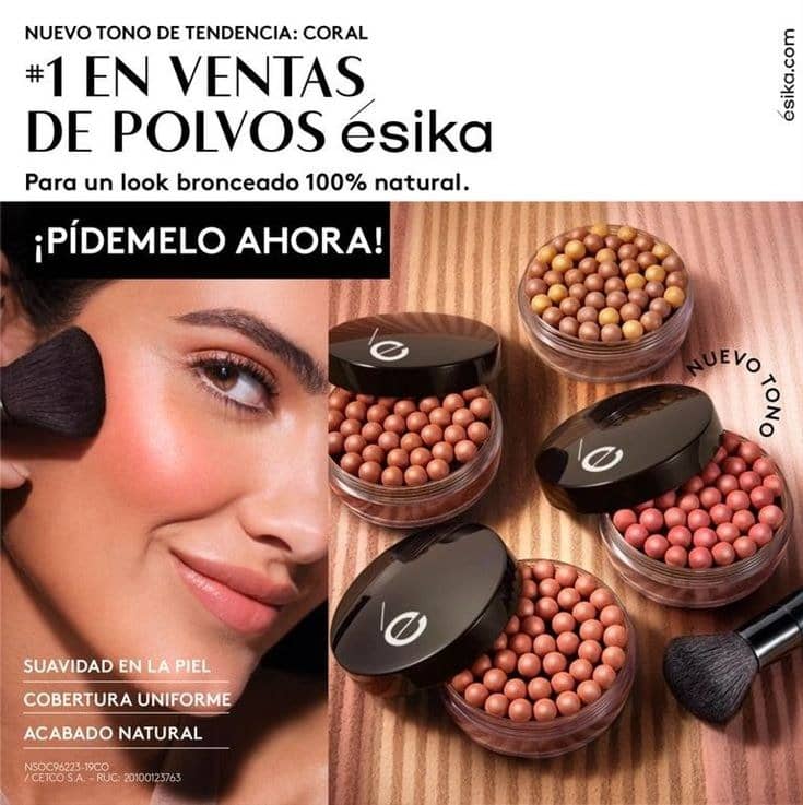 Polvos Bronceadores ésika Coral