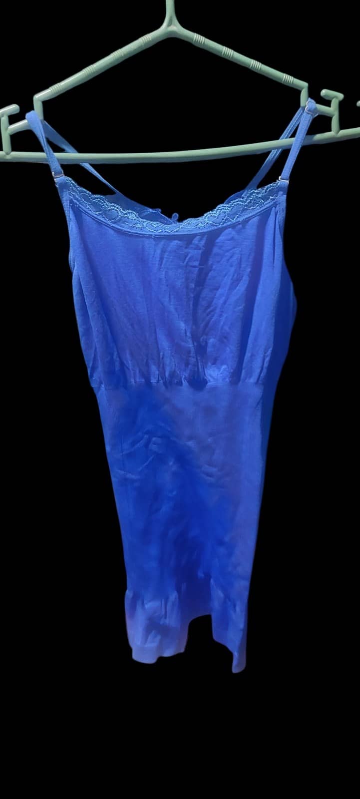 Camisola de Satén Azul