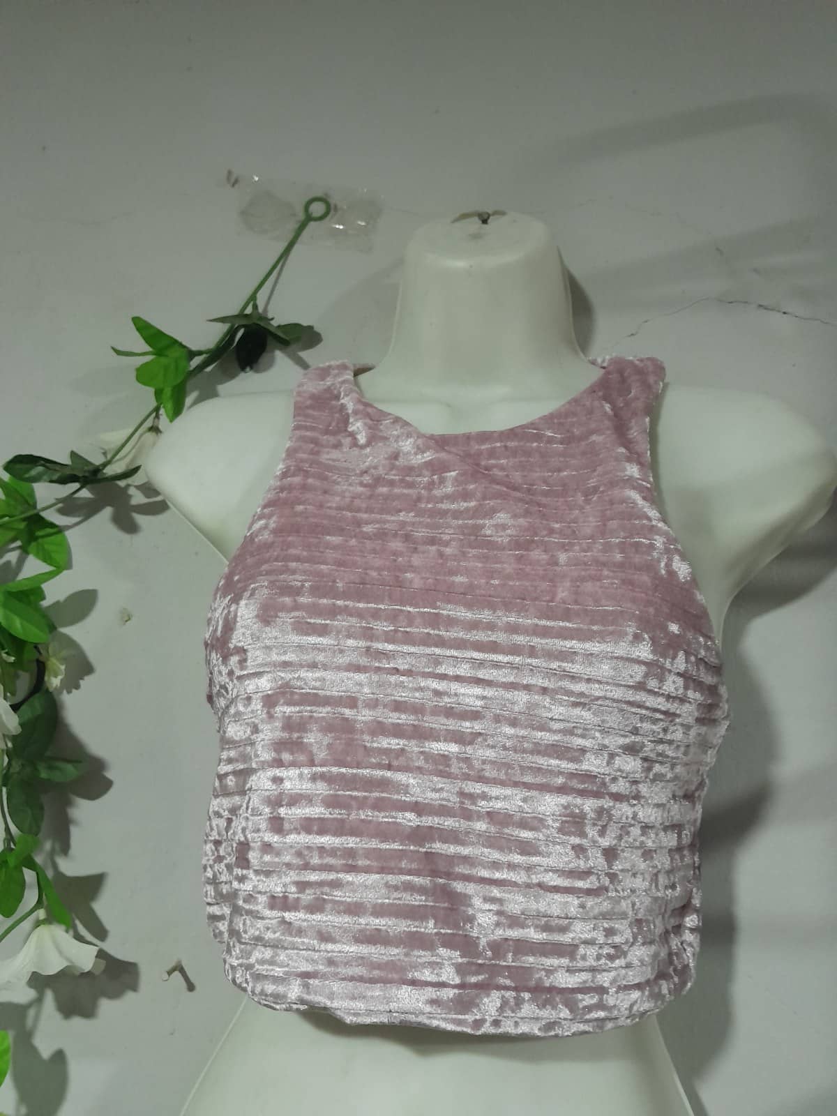 Blusa de Terciopelo Rosa