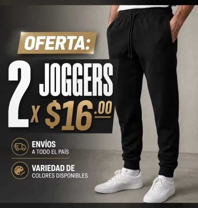 2 Joggers por $16