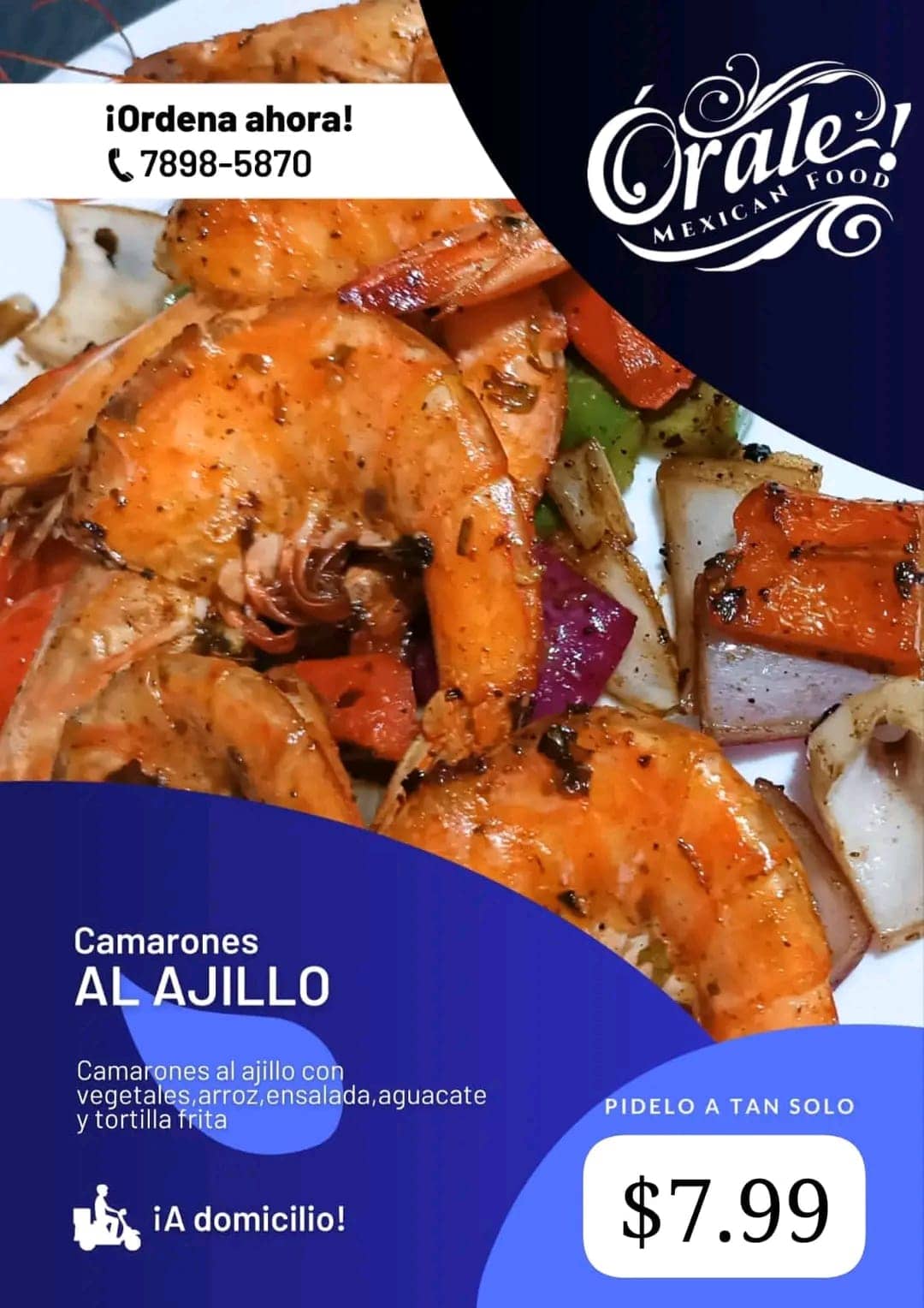 Camarones al ajillo