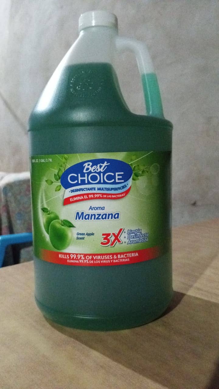 Desinfectante Best Choice aroma manzana, galón