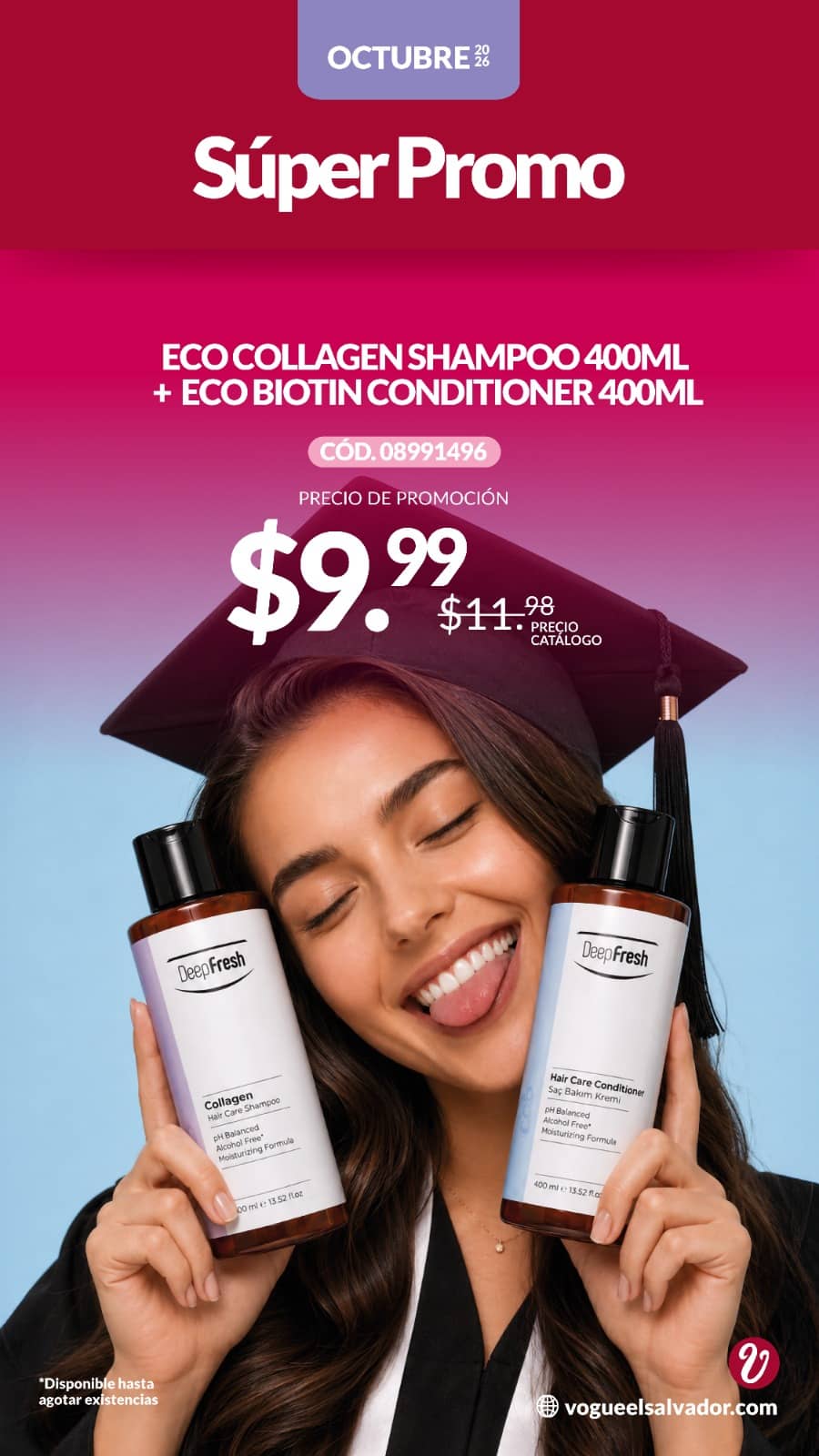 Eco Collagen shampoo 400 ml + Eco Biotin acondicionador 400 ml