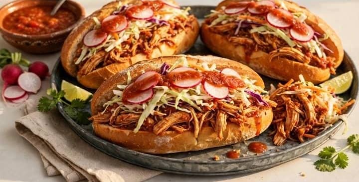 Pan con pollo