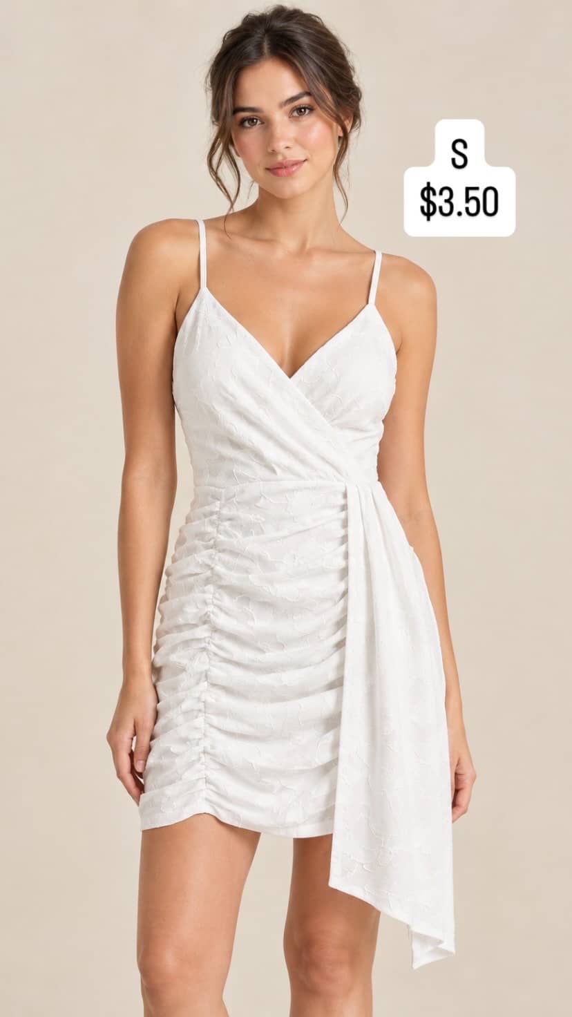 Vestido Blanco Cruzado