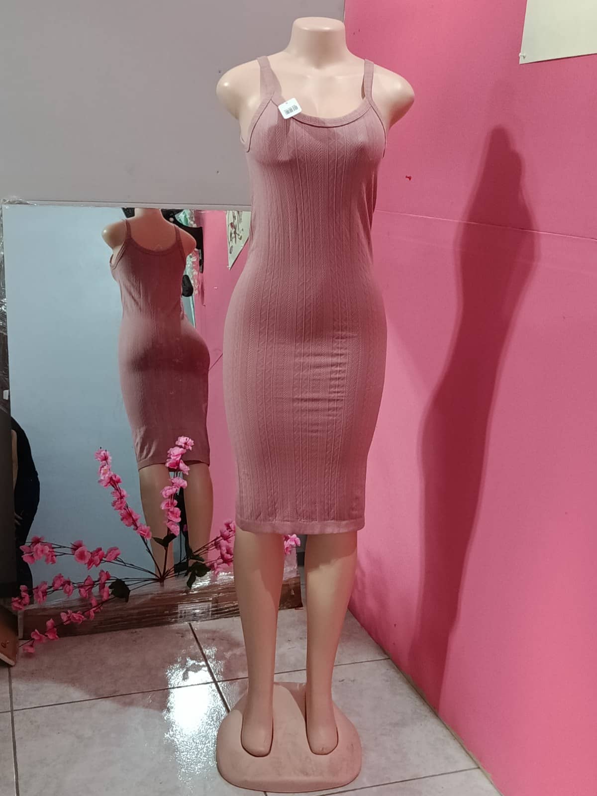 Vestido Ajustado Rosadovestido casual