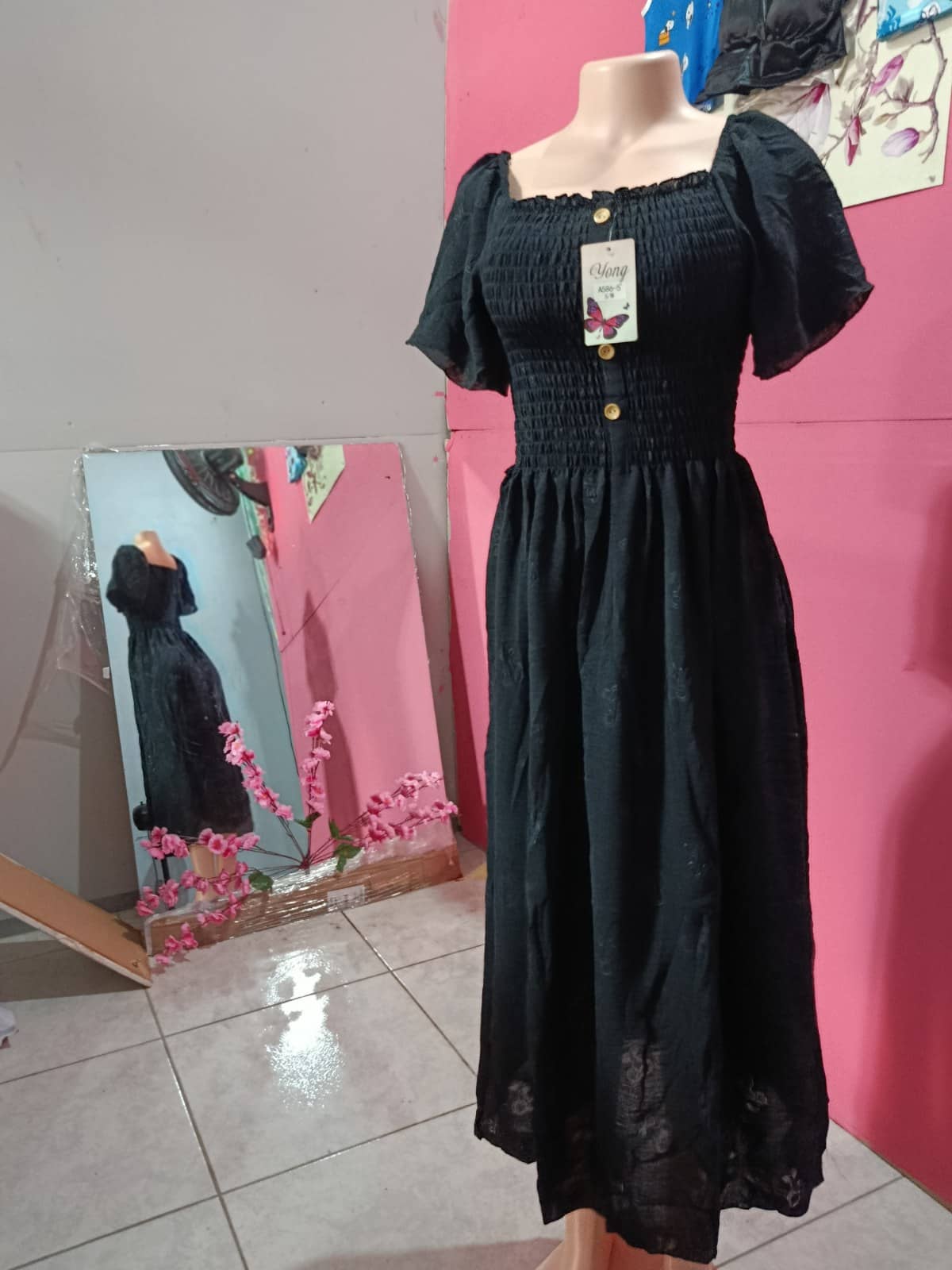 Vestido Negro Campesino