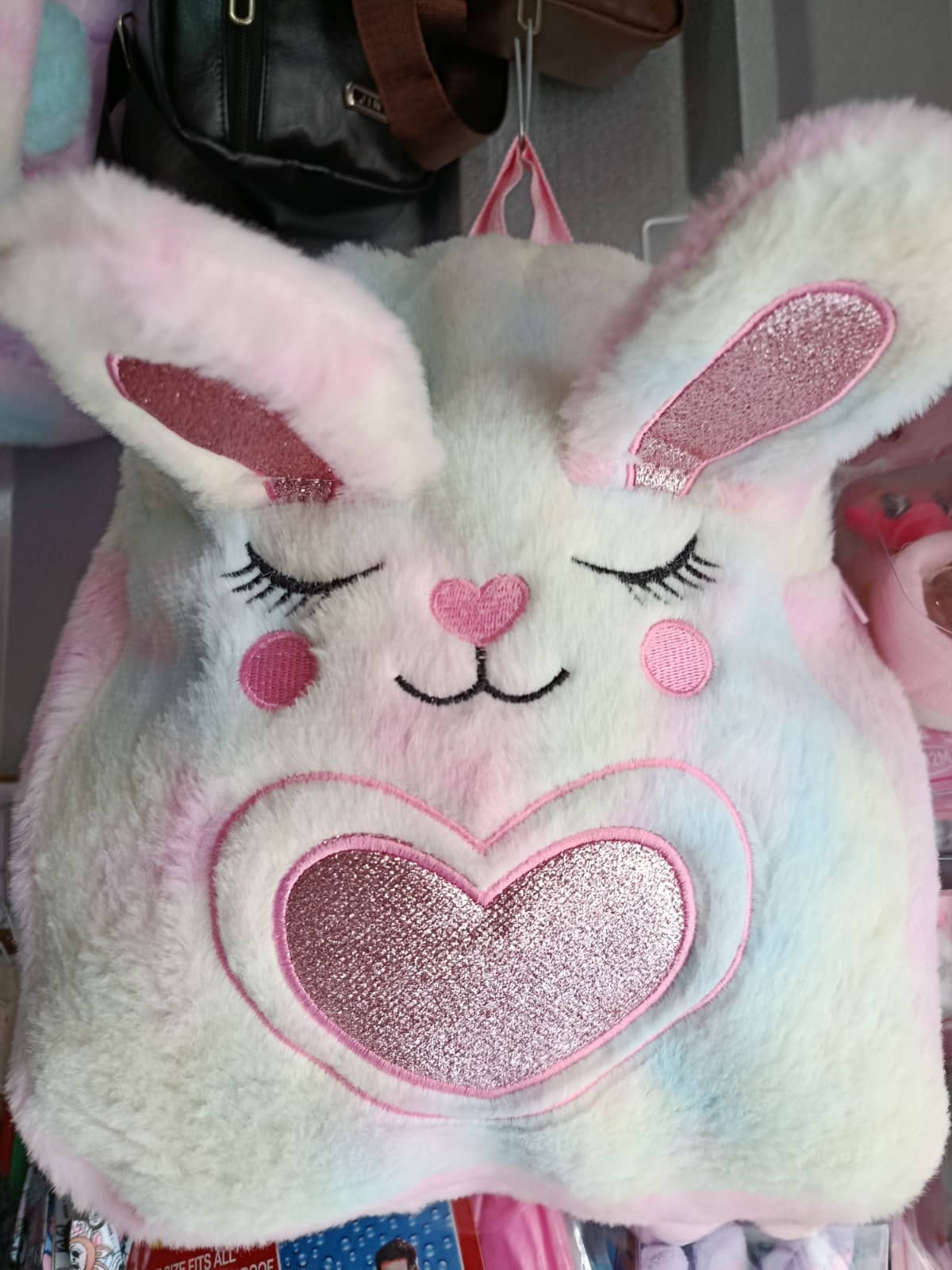 Bolso de peluche conejo