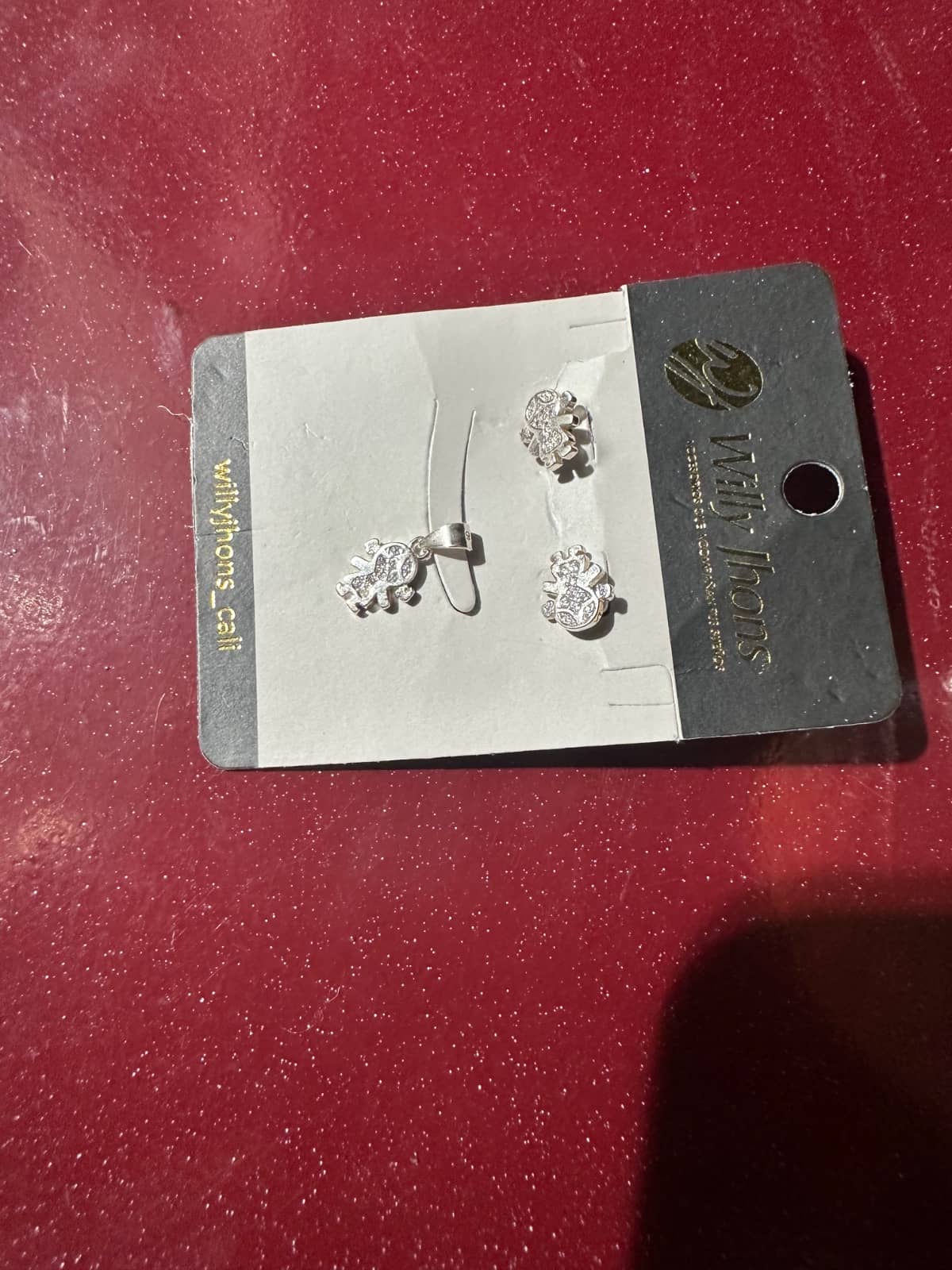 Set de aretes de elefante