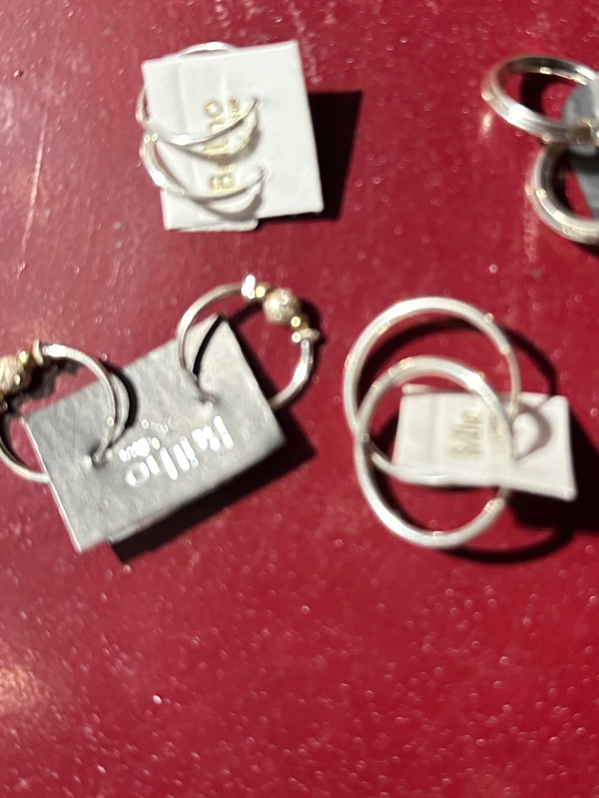 Aretes de aro con diseño