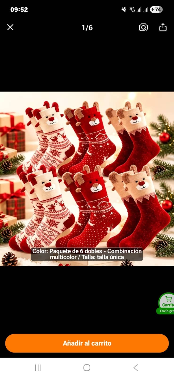 Calcetines navideños