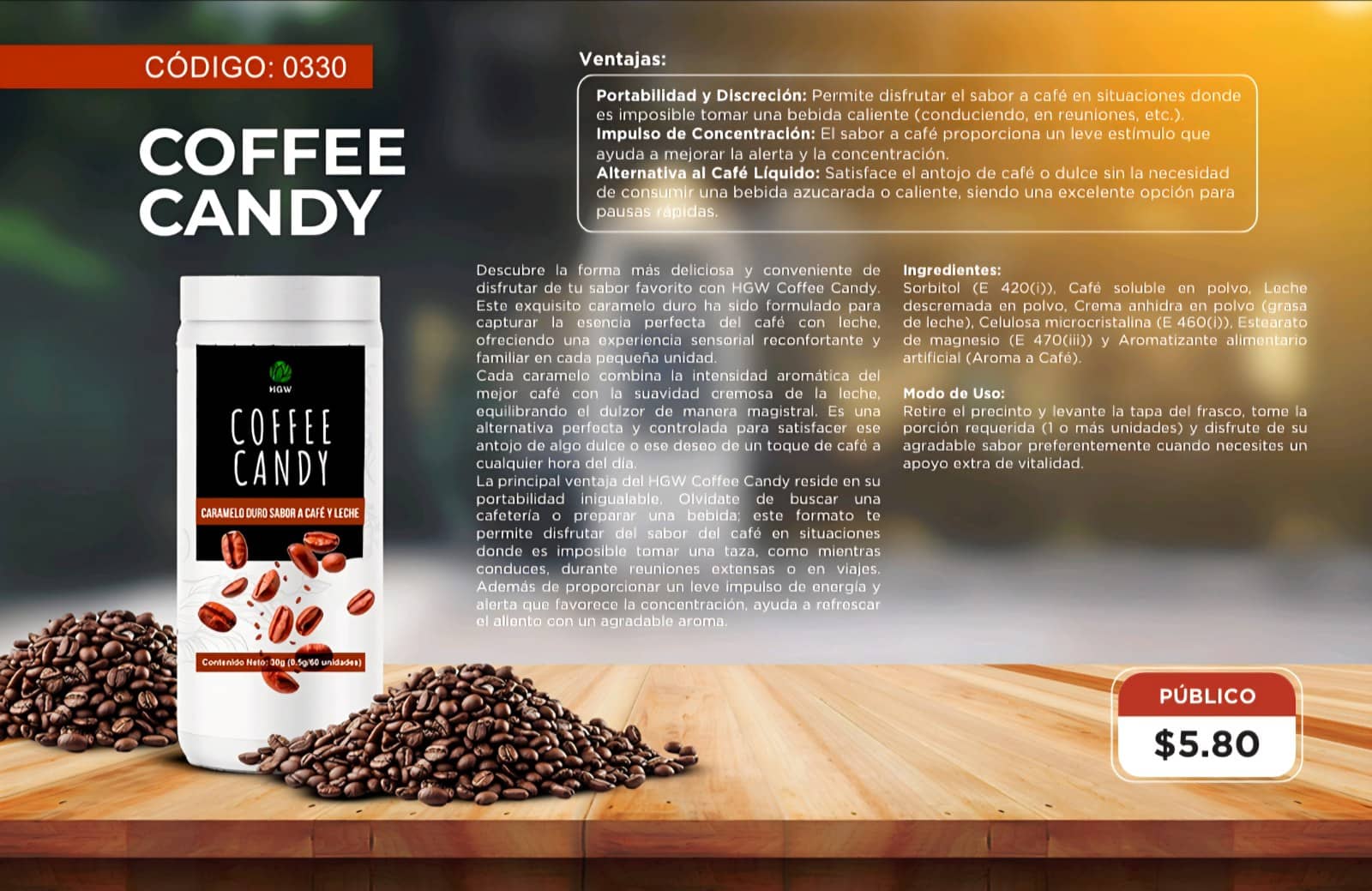 CARAMELO DE CAFÉ.