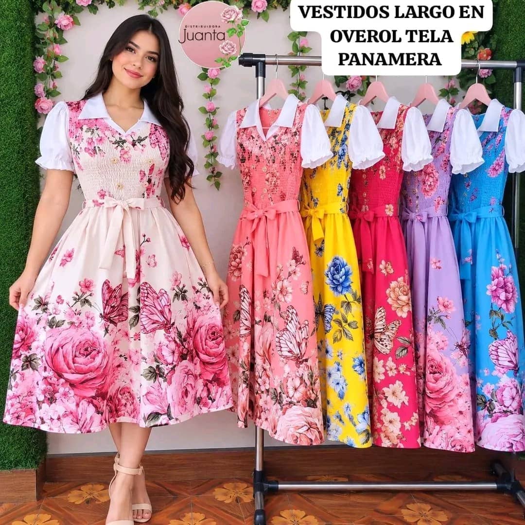 Vestido Largo Floral Panamera