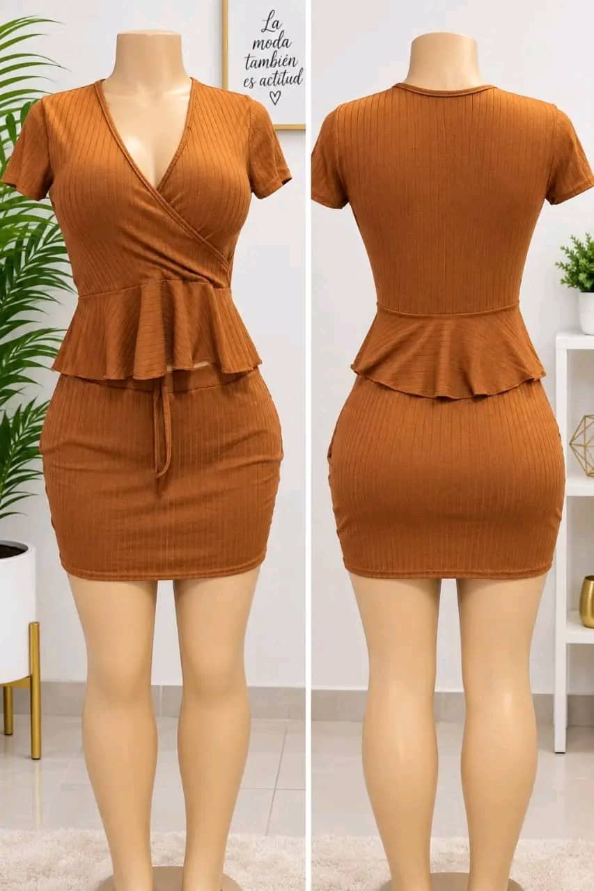 conjunto Corto Canela