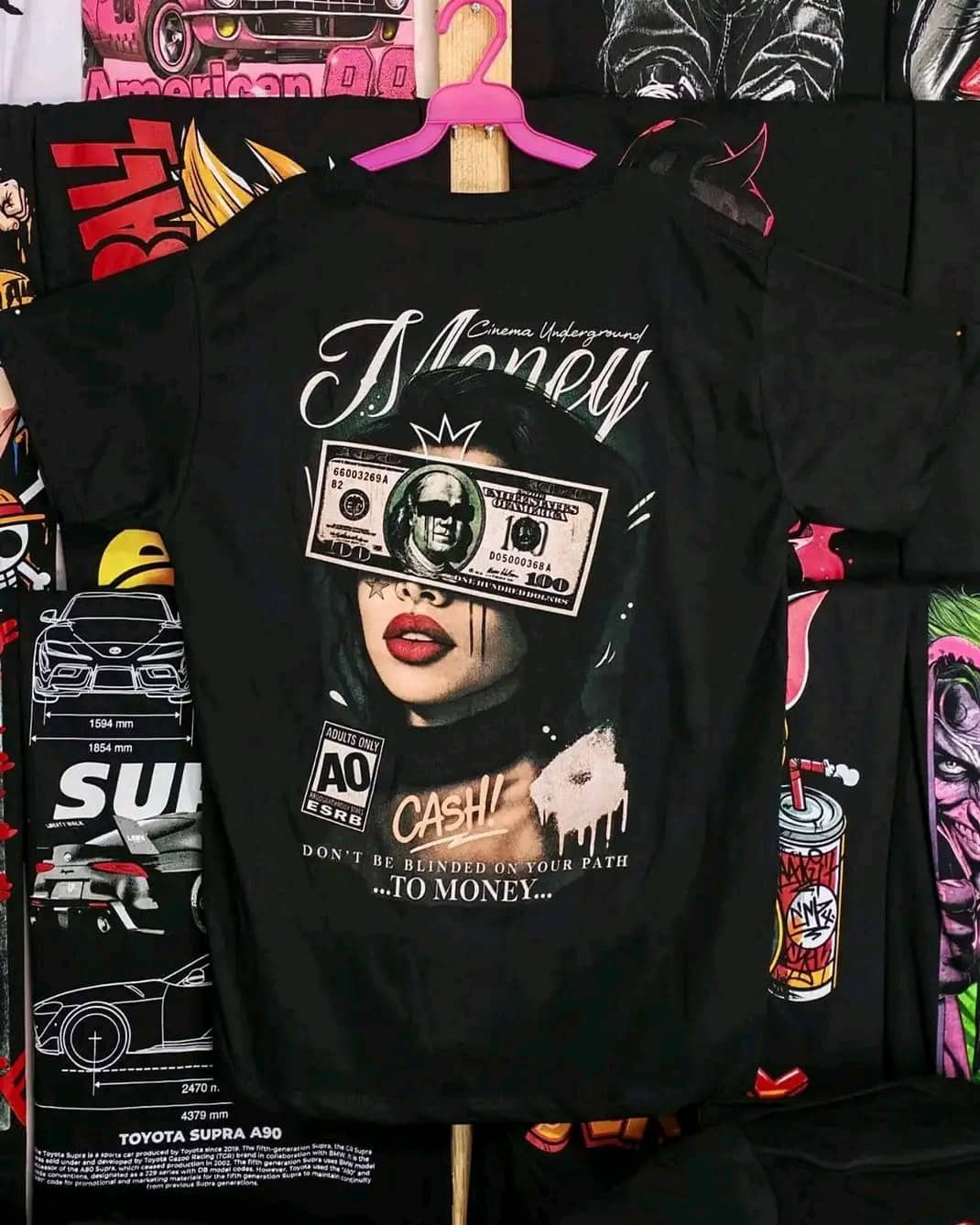 Camiseta Money Negra