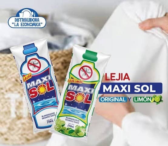 Lejía Maxi Sol Original y limón Fardox6 + Lejía Maxi Sol Limón